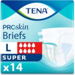 TENA ProSkin Adult Diapers with Tabs, Maximum, Large, 14 ct