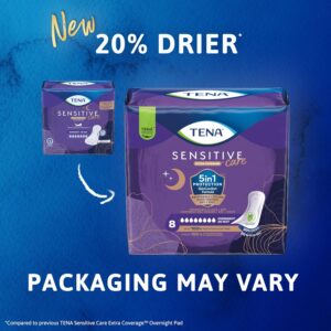 TENA Sensitive Care Overnight Pads, Extra Coverage, 48 Count - Image 6