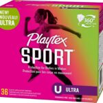 Playtex Sport Tampons Ultra, Fragrance-Free, 36ct | 360° Leak Defense
