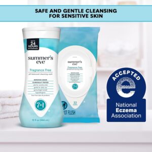 Summer's Eve Fragrance-Free Feminine Wipes, pH Balanced, 32 Ct - Image 4