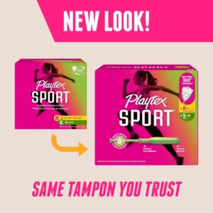 Playtex Sport Tampons Multipack, 48ct (Regular & Super), Fragrance-Free, 360° Leak Defense - Image 3