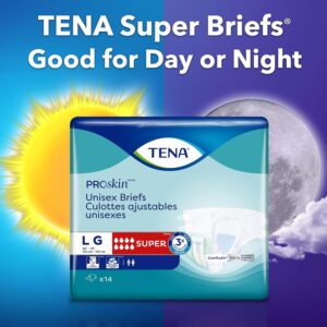 TENA ProSkin Adult Diapers with Tabs, Maximum, White, Large, 14 ct - Image 4
