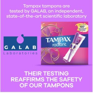 Tampax Radiant Tampons Trio Pack Unscented 77 ct. - Image 3