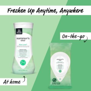 Summer's Eve Aloe Love Feminine Wipes, pH Balanced, 32 Ct (12 Pack) - Image 4