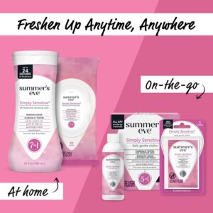 Summer's Eve Simply Sensitive Feminine Wipes, pH Balanced, 32 Ct (4 Pack) - Image 4