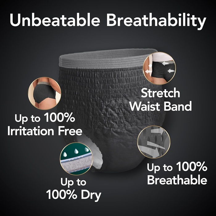 Depend Real Fit Adult Diapers For Men, L-XL, 52 Count 4