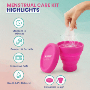 Menstrual Cup Sterilizer Cleaner working