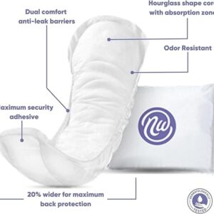 Disposable Incontinence Pads for Women Individually Wrapped 30 Count Moderate 10" - Image 3