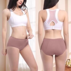 High Absorbent Leak Proof Underwear for Women, Dusty Rose, 2 Pack - Image 3