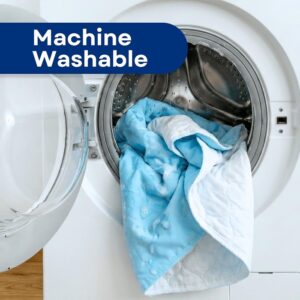 High Quality 4-Layer Washable and Reusable Incontinence Bed Pad, White, 34X54 Inch - Image 3