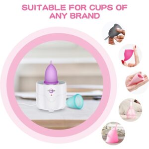 Menstrual Cup Steamer Sterilizer with 2 Reusable Menstrual Cups – Complete Period Cup Cleaning Kit - Image 3