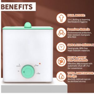 2 in 1 Boiling & Steaming Menstrual Cups Sterilizer Menstrual Disc Steamer - Image 3