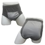 Reusable Breathable Pant Diapers for Mens Grey