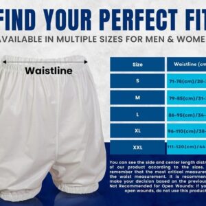 Soft Cotton Reusable Leak-Proof Underwear for Men and Women Color White, Size X-Large - Image 3