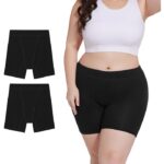 Washable Period Boxers for Women, Black, Pack of 2